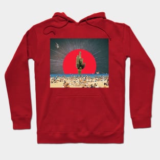 A cactus in the middle of the ocean - Artwork Hoodie